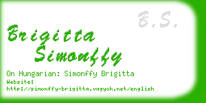 brigitta simonffy business card